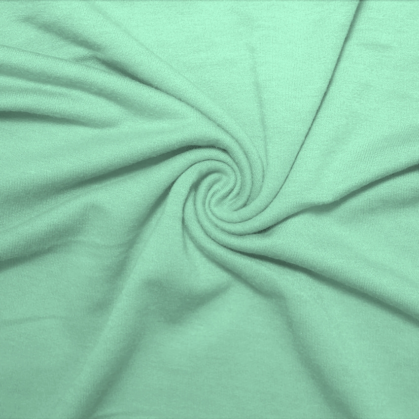 Frech Terry Rayon Spandex Light Mint - Click Image to Close